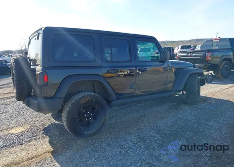 2023 Jeep Wrangler 4-Door Willys 4X4 z USA, uszkodzony, nr VIN 1C4HJXDN9PW526388